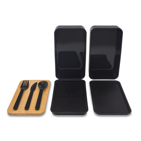 R08226.02 - Victor lunch box podwójny 1000 ml, czarny 