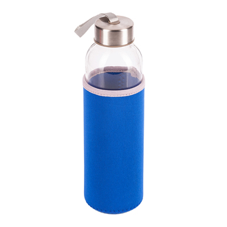 R08276 - Szklana butelka Vim 500 ml, niebieski 