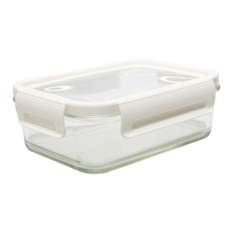 R08442 - Lunch box Delect 900 ml, biały/transparentny 