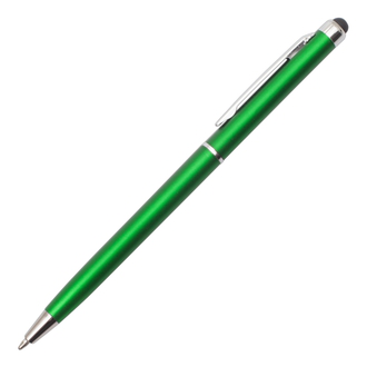 R73407 - Długopis plastikowy Touch Point, zielony 