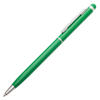 R73408 - Długopis aluminiowy Touch Tip, zielony 