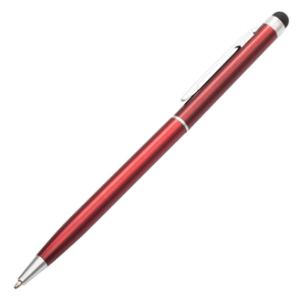 R73408 - Długopis aluminiowy Touch Tip, czerwony 