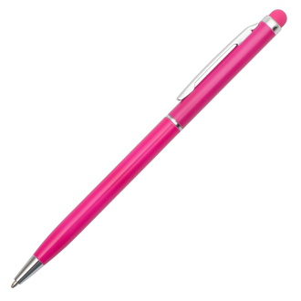 R73408 - Długopis aluminiowy Touch Tip, magenta 