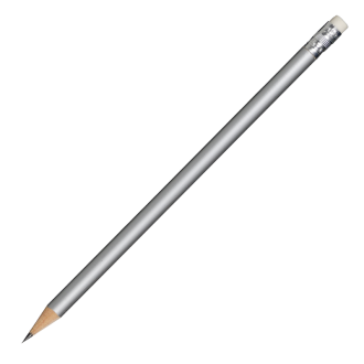 R73771 - Ołówek drewniany, srebrny 