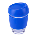 R08278.04 - Szklany kubek Stylish 350 ml w eco tubie, niebieski 
