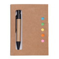 R73667.13 - Notes 80x110/100k gładki Mini z długopisem, beżowy 
