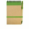 R73795.05 - Notes Kraft z długopisem, zielony/beżowy 
