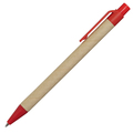 R73795.08 - Notes Kraft z długopisem, czerwony/beżowy 
