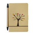 R73797.13 - Notes 80x140/50k gładki Tree z długopisem, beżowy 